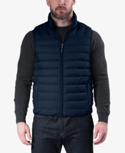 Hawke & Co. Outfitter Men's Packable Down Blend Puffer Vest In Hawke Navy