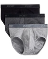 2(x)ist Men's Underwear, Essentials Contour Pouch Brief 3 Pack In Black,heather Grey,charcoal Heather