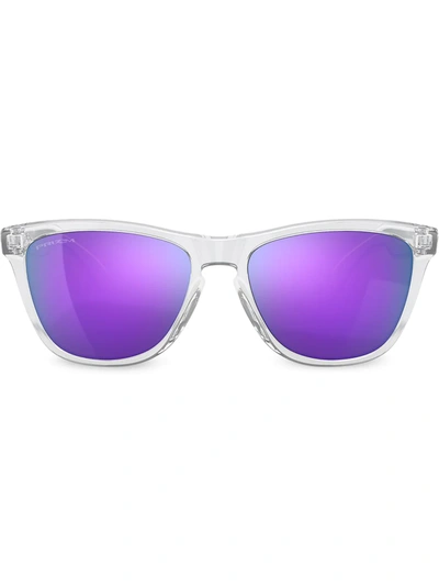 Oakley Frogskins Gradient Lens Sunglasses In Violet Iridium Polarized