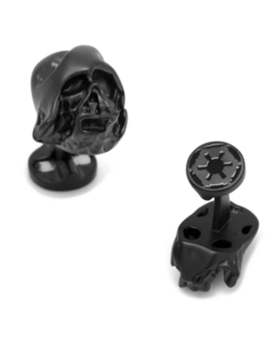 Cufflinks, Inc 3d Melted Darth Vader Helmet Cufflinks In Black