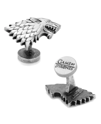 Cufflinks, Inc Stark Dire Wolf Sigil Cufflinks In Silver