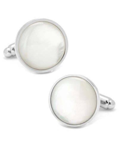 Cufflinks, Inc Mother Of Pearl Cufflinks In White
