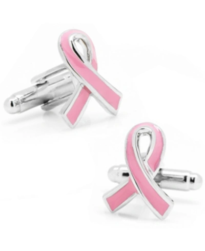 Cufflinks, Inc Ribbon Breast Cancer Awareness Cufflinks In Pink