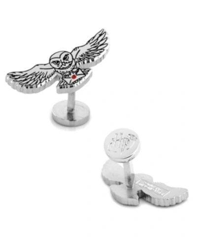 Cufflinks, Inc Hedwig Owl Cufflinks In Silver