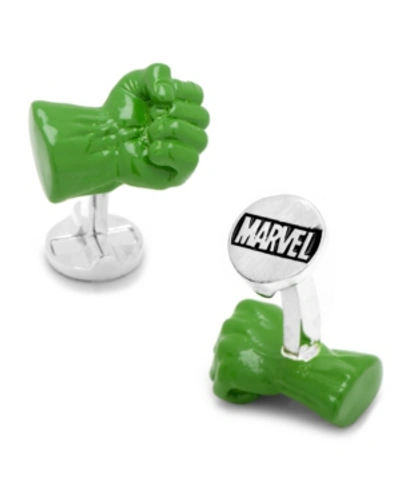 Cufflinks, Inc 3d Hulk Fist Cufflinks In Green