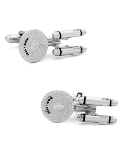 Cufflinks, Inc Star Trek Starship Enterprise Cufflinks In Silver