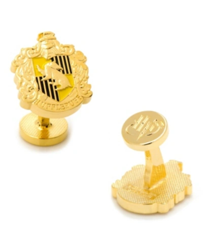 Cufflinks, Inc Hufflepuff Crest Cufflinks In Gold