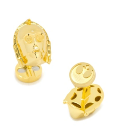 Cufflinks, Inc 3d C3po Cufflinks In Gold