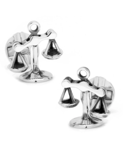 Cufflinks, Inc Moving Parts Scales Of Justice Cufflinks In Silver