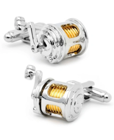 Cufflinks Inc. Fishing Reel Cufflinks In Silver