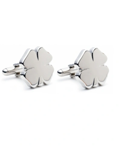 Cufflinks, Inc Four Leaf Clover Cufflinks In Silver