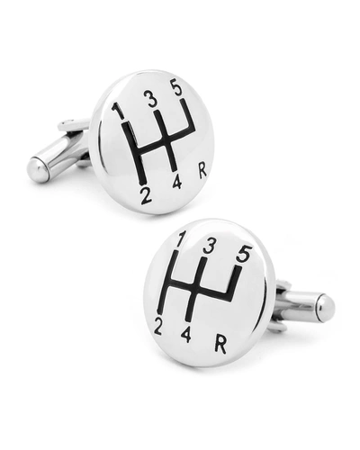 Cufflinks, Inc Gear Shifter Cufflinks In Silver