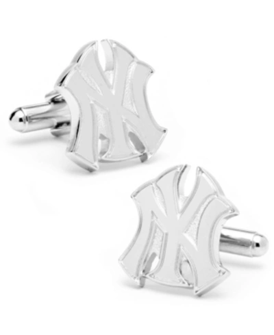 Cufflinks, Inc New York Yankees Logo Cufflinks In Silver