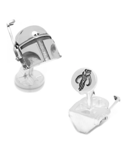 Cufflinks, Inc 3d Boba Fett Cufflinks In Silver