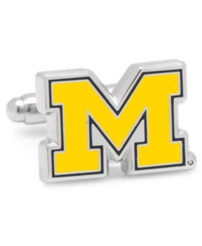 Cufflinks, Inc University Of Michigan Wolverines Cufflinks In Yellow