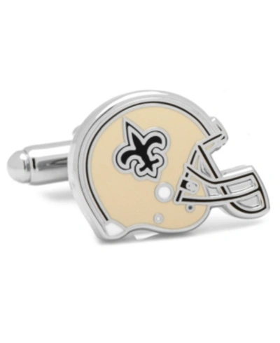 Cufflinks, Inc Retro New Orleans Saints Helmet Cufflinks In Gold