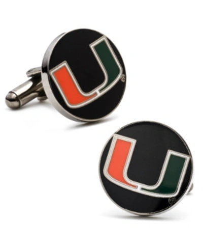 Cufflinks, Inc Miami Hurricanes Cufflinks In Black