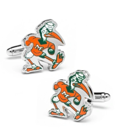 Cufflinks, Inc Vintage University Of Miami Hurricanes Cufflinks In Orange