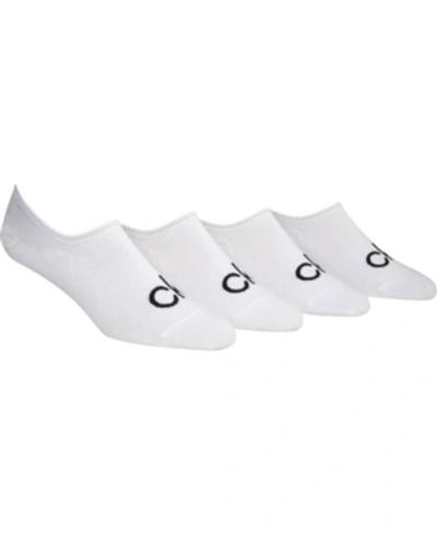 Calvin Klein Men's 4-pk. Logo Liner Socks In White