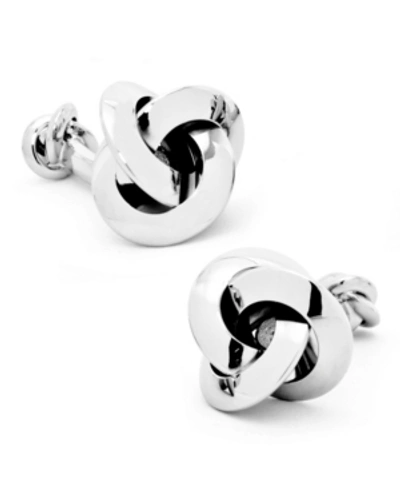 Cufflinks Inc. Double Sided Silver Knot Cufflinks