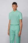 Hugo Boss - Regular Fit Polo Shirt In Pima Cotton Piqué - Light Green