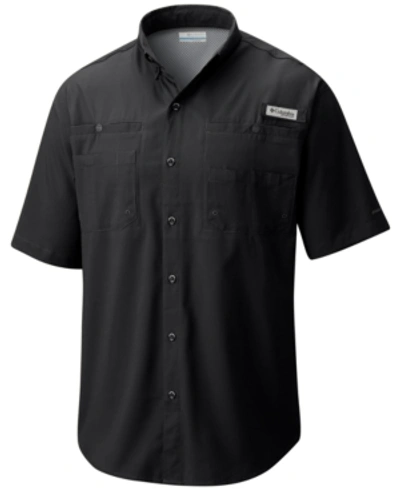 Columbia Men's Pfg Tamiami Ii Short Sleeve Shirt In Black