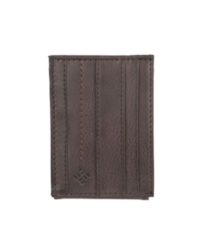 Columbia Rfid Slim Front Pocket Men's Wallet In Brown