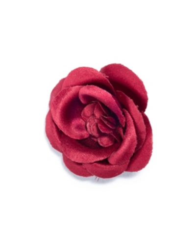 Hook + Albert Hook And Albert Large Buttercup Lapel Flower In Red