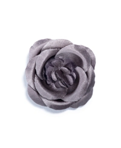 Hook + Albert Hook And Albert Large Buttercup Lapel Flower In Gray