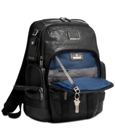 Tumi Men's Alpha Bravo Nathan Backpack In Black Leather