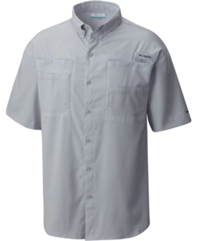 Columbia Men's Big & Tall Pfg Tamiami Ii Short Sleeve Shirt In Cool Grey