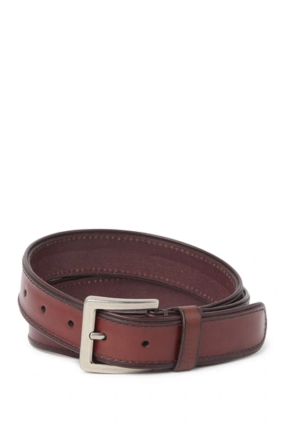 Levi's Elevated Bound Edge Leather Belt In Brown