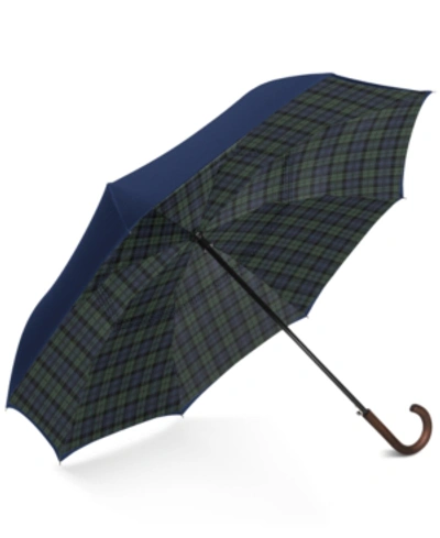 Shedrain Plaid Reverse-close Umbrella In Blackwatch
