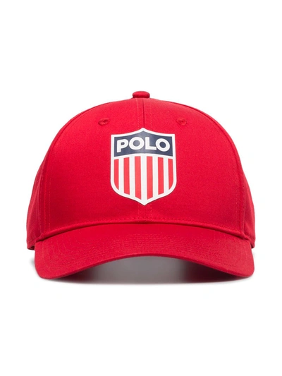 Polo Ralph Lauren Men's Polo Shield Twill Chariots Cap In Red
