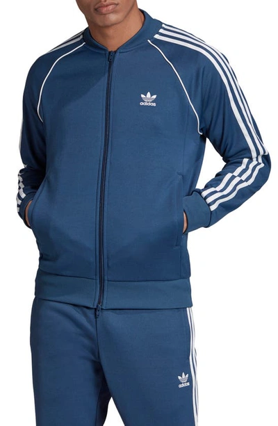 Adidas Originals Adidas Men's Originals Superstar 3-stripe Track Jacket In  Night Marine | ModeSens