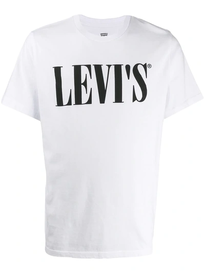 Levi's Relaxed Fit 90's Serif Logo T-shirt In White