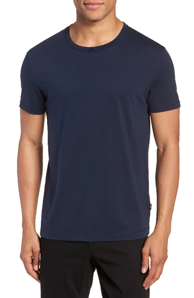Hugo Boss Tiburt Regular Fit Crewneck T-shirt In Blue