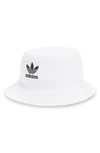Adidas Originals Adidas Men's Originals Washed Bucket Hat In White