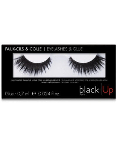 Black Up Eyelashes & Glue In 6 Theatrical Volume