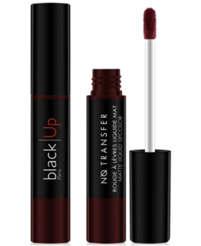 Black Up No Transfer Matte Liquid Lipcolor In Lm06 Cherry Red