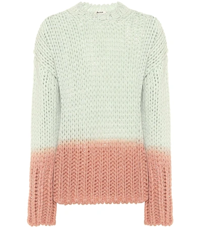 Acne Studios Kirene Dip Dye Sweater In Grey