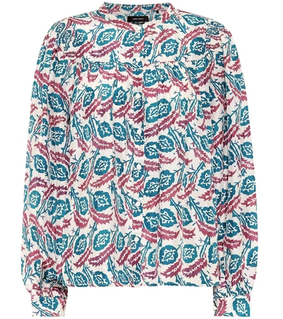 Isabel Marant Ritonea Printed Silk Blouse In Multicoloured