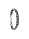 Emanuele Bicocchi Braided Chain Bracelet In Metallic