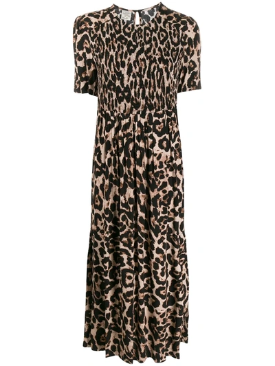 Baum Und Pferdgarten Women's Romance & Rituals Adamaris Leopard-print Dress In Brown