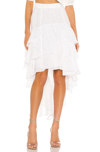 Majorelle My Dearest Skirt In White Stripe