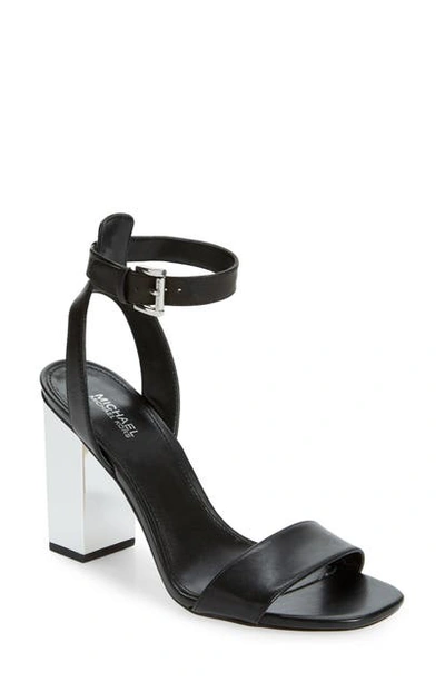 Michael Michael Kors Michael Kors Petra Black Leather Sandal