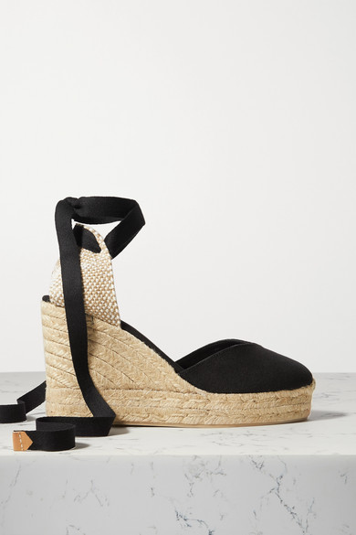black platform espadrilles
