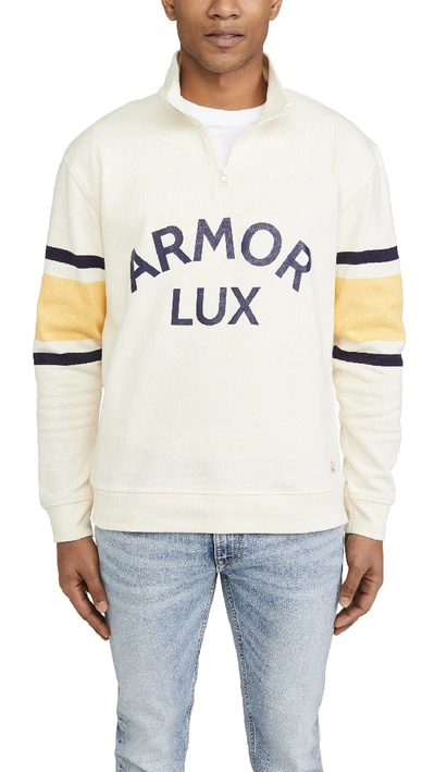 Armor-lux Long Sleeve Sweatshirt In Nature