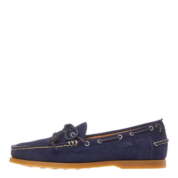 Ralph Lauren Millard Boat Shoes In Blue 