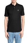 Psycho Bunny Regular Fit Short Sleeve Cotton Polo Shirt In Black